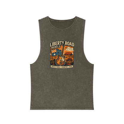 Liberty Road Rebels Australiana Vintage-Style Unisex Tank Top Singlet