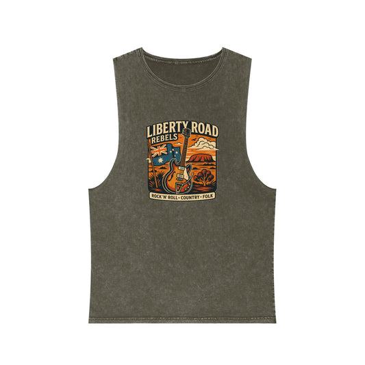 Liberty Road Rebels Australiana Vintage-Style Unisex Tank Top Singlet