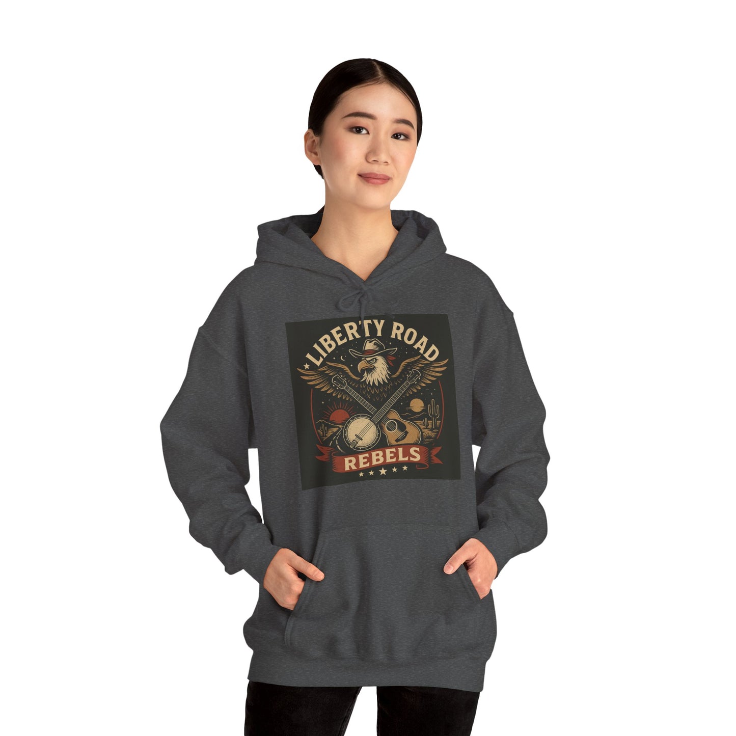 Liberty Road Rebels Vintage Americana Style Sweatshirt Unisex Hoodie
