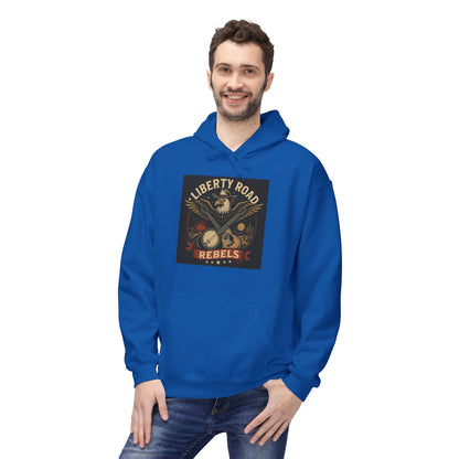 Liberty Road Rebels Vintage Americana Style Soft Fleece Hoodie
