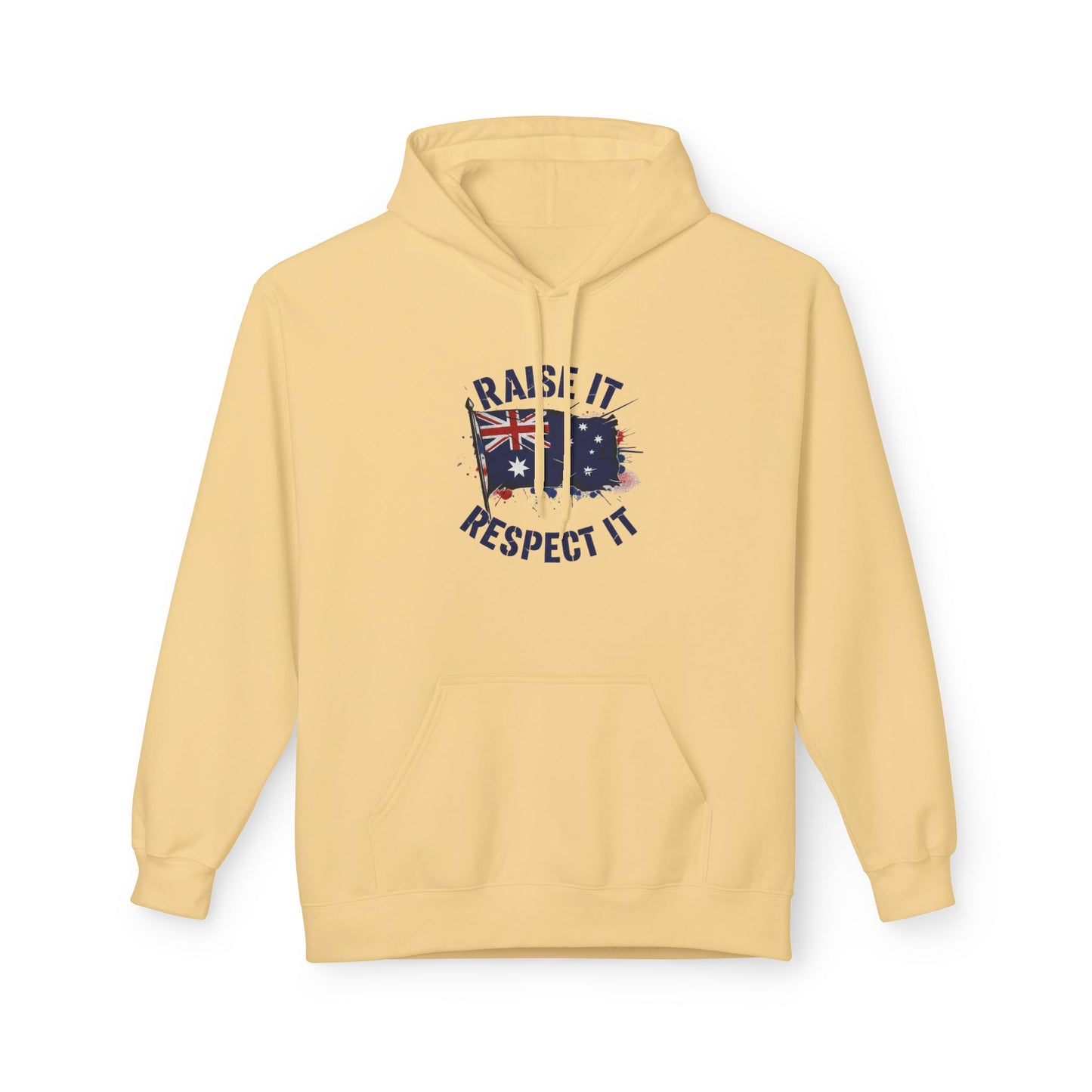 Unisex Raise It Respect It Australian Flag Hoodie