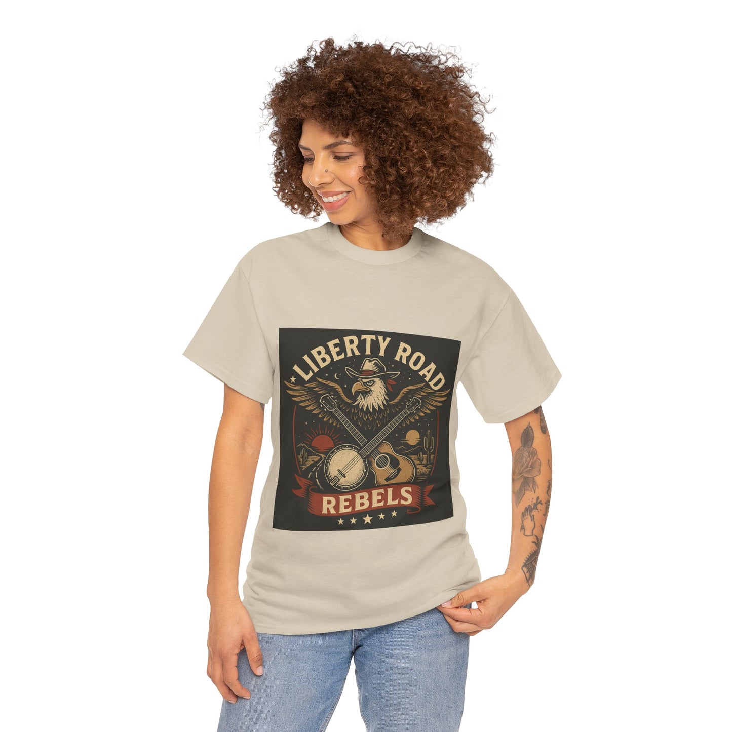 Liberty Road Rebels Vintage Americana Style Tee Unisex T-Shirt