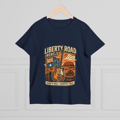 Liberty Road Rebels Vintage Australiana Rock 'n' Roll Tee T-Shirt
