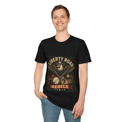 Liberty Road Rebels Vintage Americana Style T-Shirt
