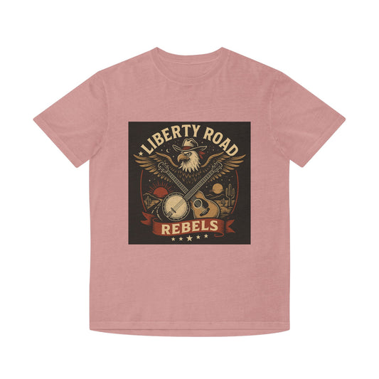 Liberty Road Rebels Vintage Americana Style Unisex Faded Tee T-Shirt