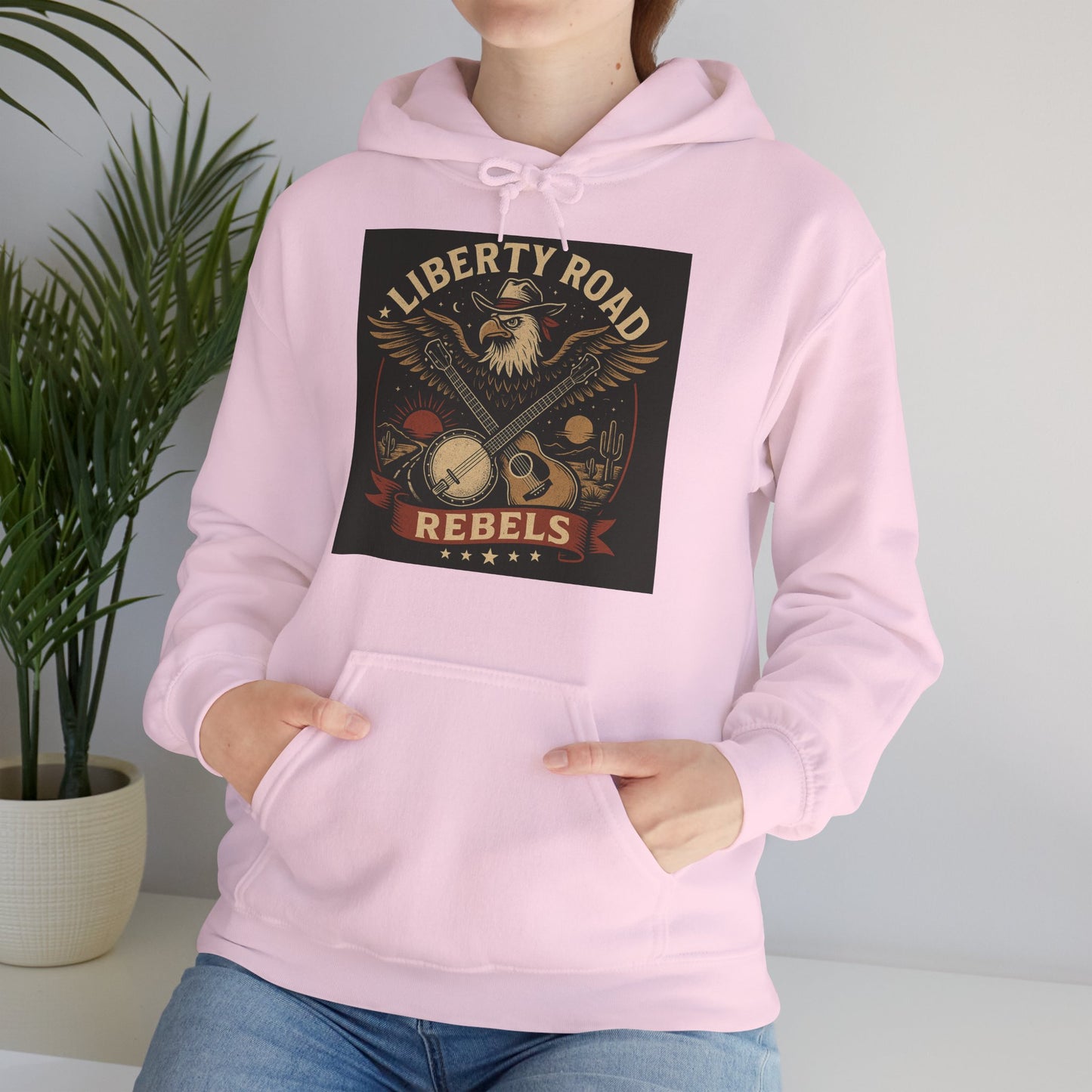 Liberty Road Rebels Vintage Americana Style Sweatshirt Unisex Hoodie