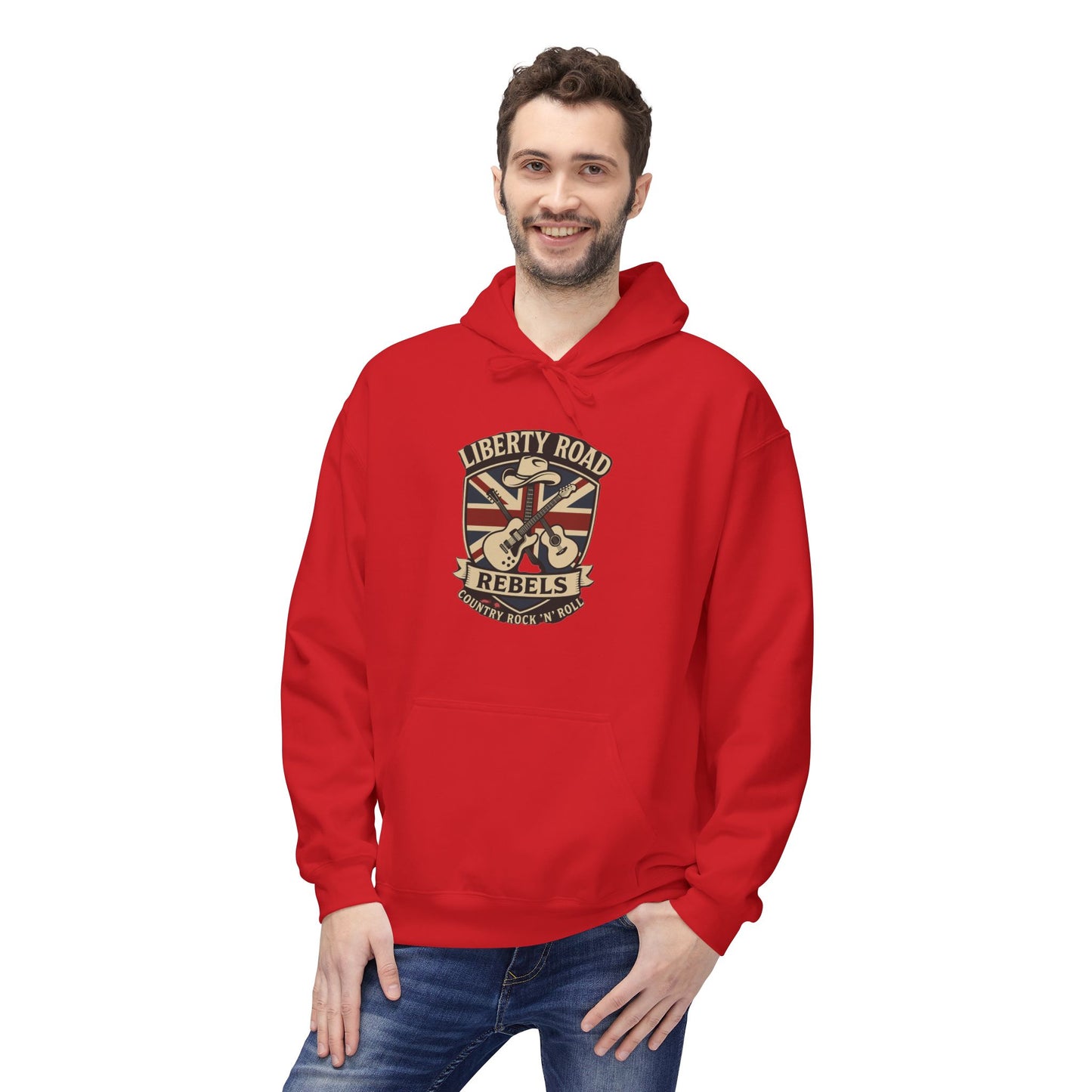 Liberty Road Rebels Britannia Fleece Hoodie Unisex Sweatshirt