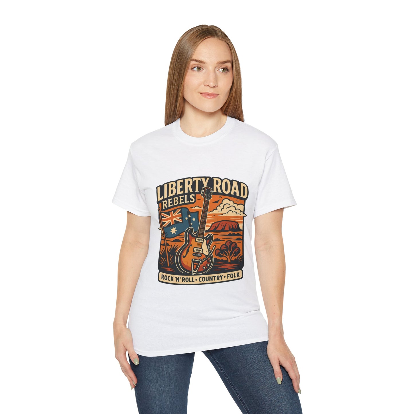 Liberty Road Rebels Australiana Unisex Ultra Cotton Tee T-Shirt