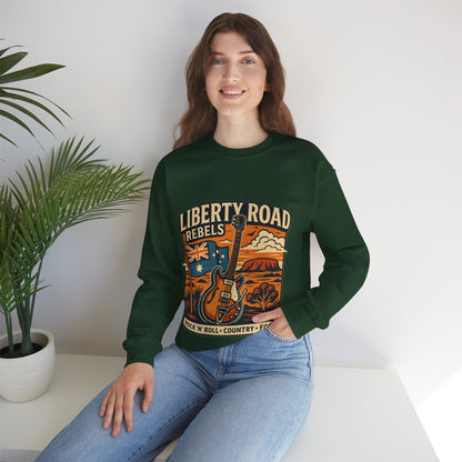 Liberty Road Rebels Australiana Cozy Crewneck Sweatshirt