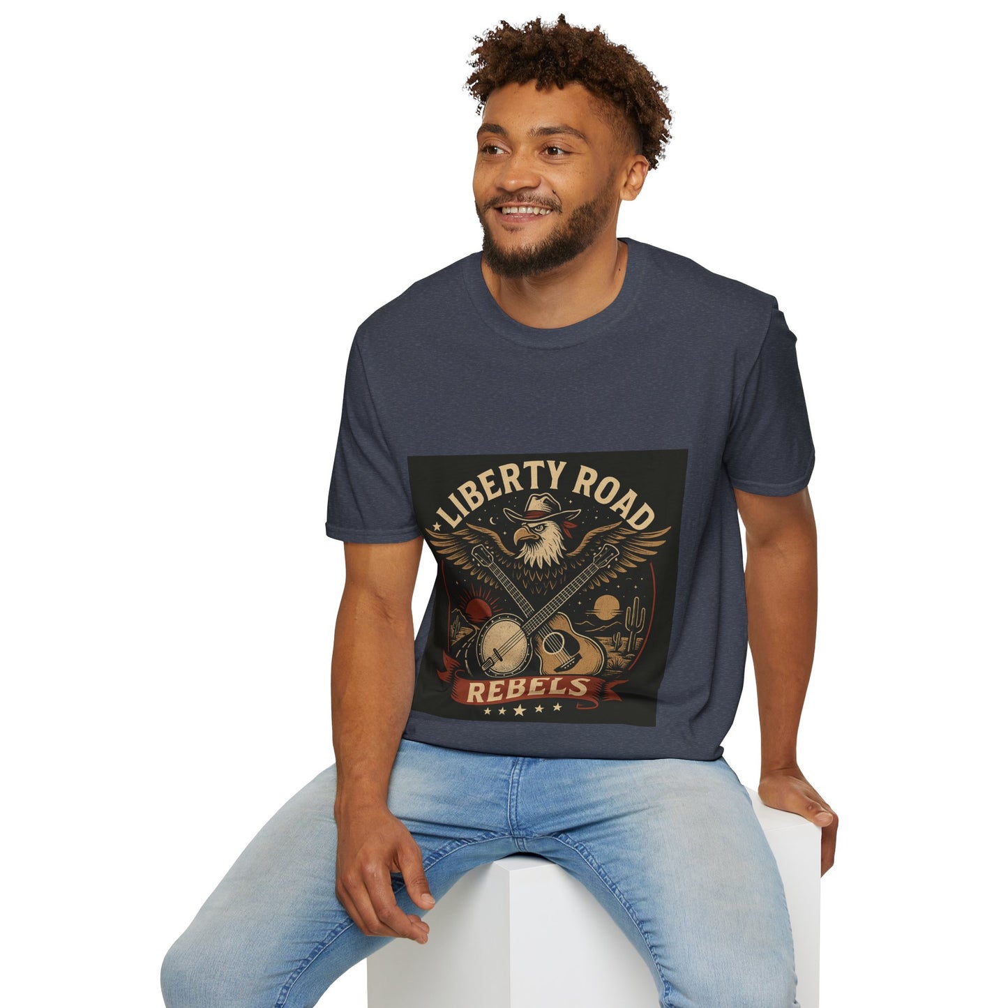 Liberty Road Rebels Vintage Americana Style T-Shirt