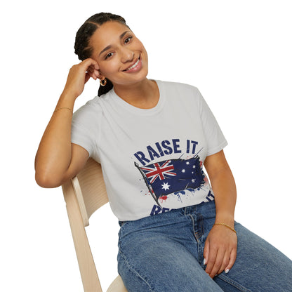 Raise It Respect It Australia Flag Unisex T-Shirt Tee