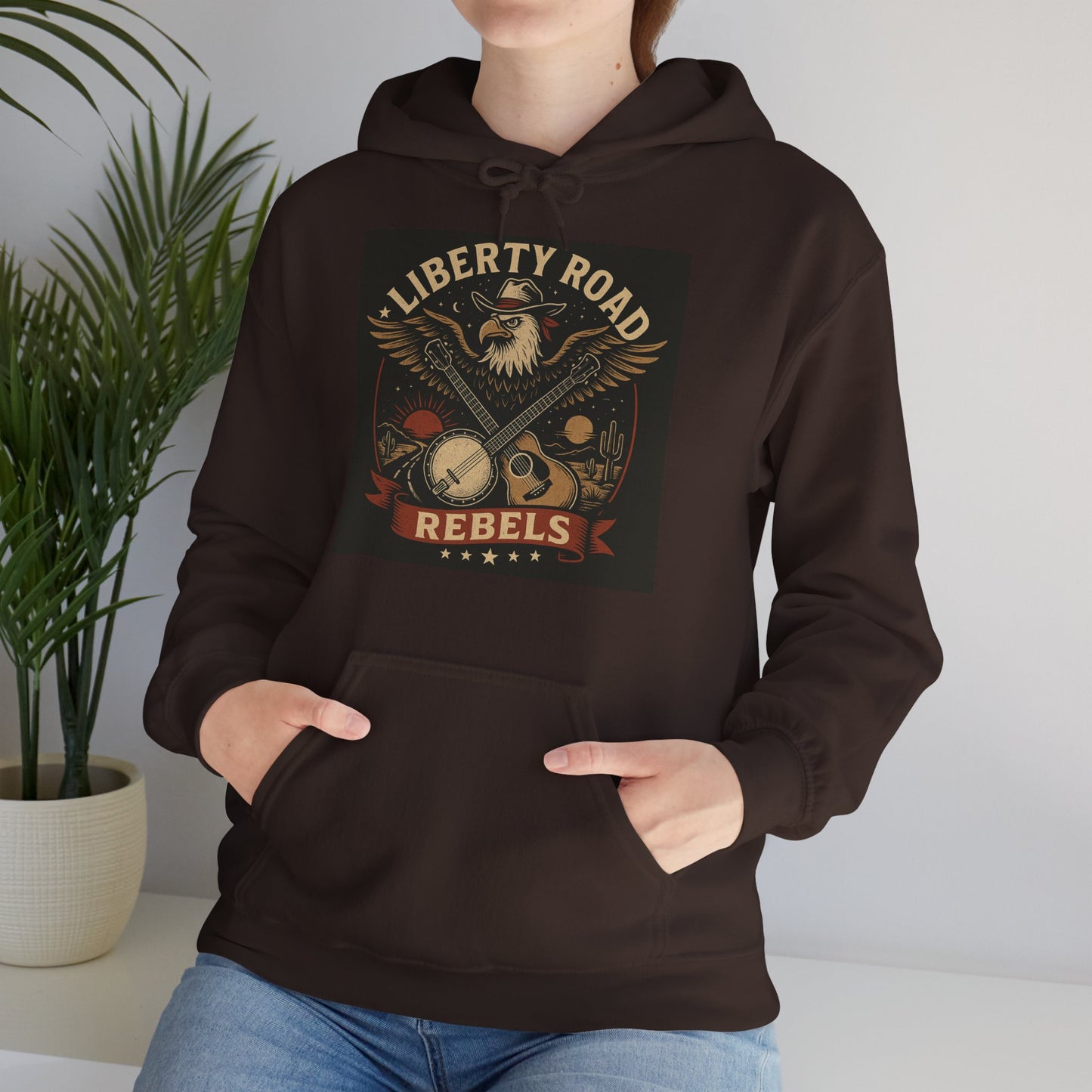 Liberty Road Rebels Vintage Americana Style Sweatshirt Unisex Hoodie