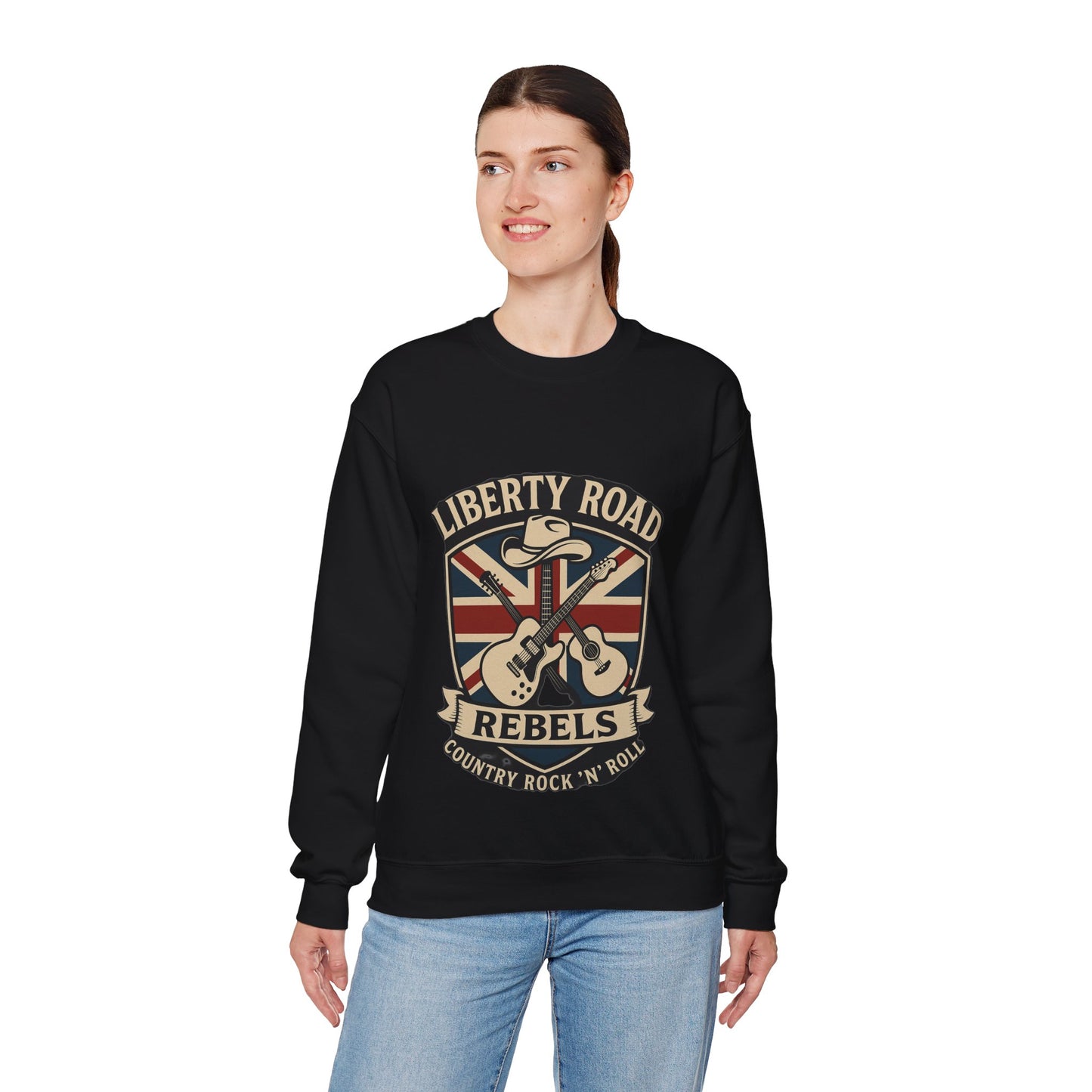 Liberty Road Rebels Britannia Sweatshirt Unisex Crewneck Longsleeve T-Shirt
