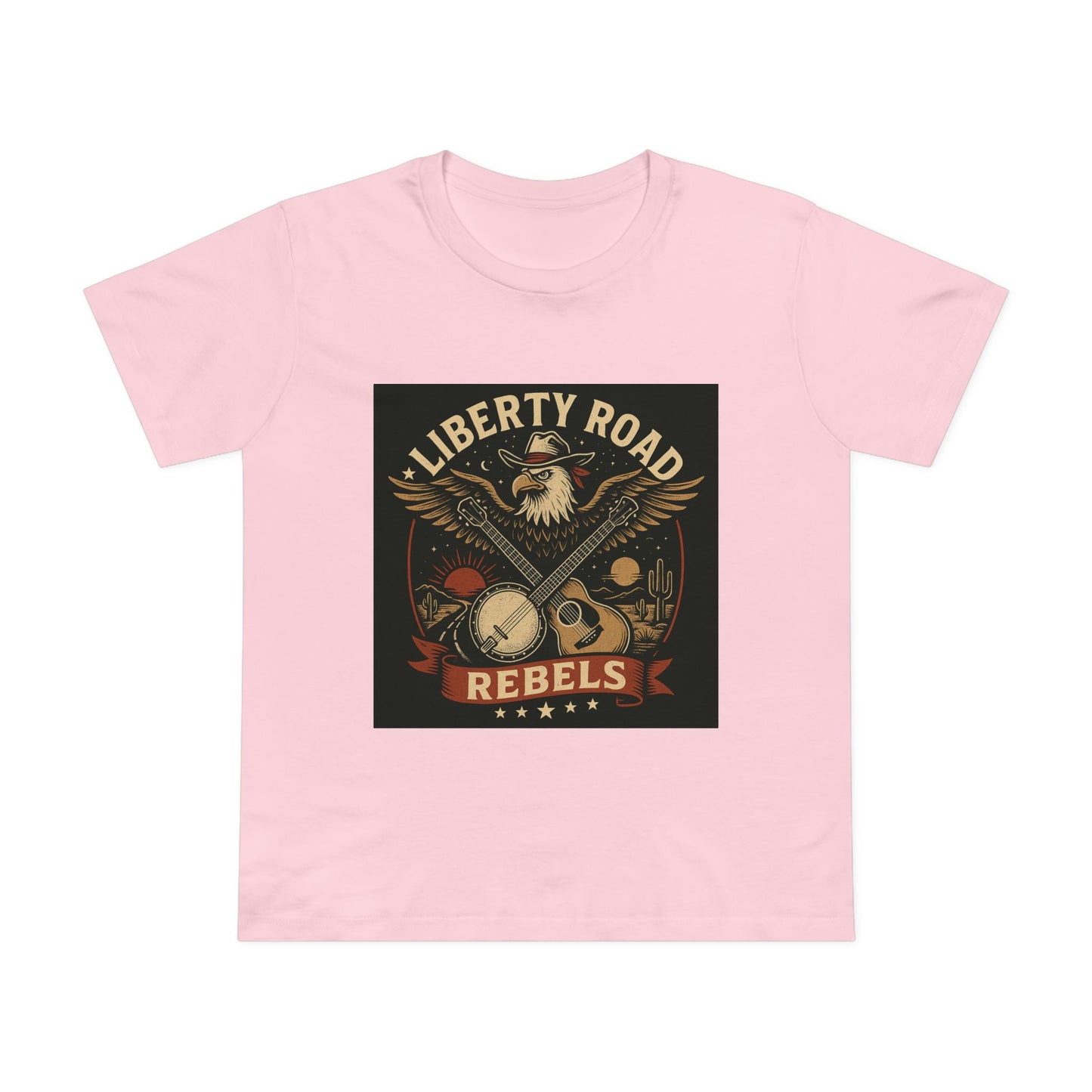 Liberty Road Rebels Vintage Americana Style Women's T-Shirt Tee