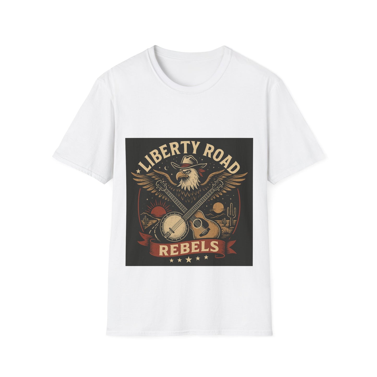 Liberty Road Rebels Vintage Americana Style T-Shirt