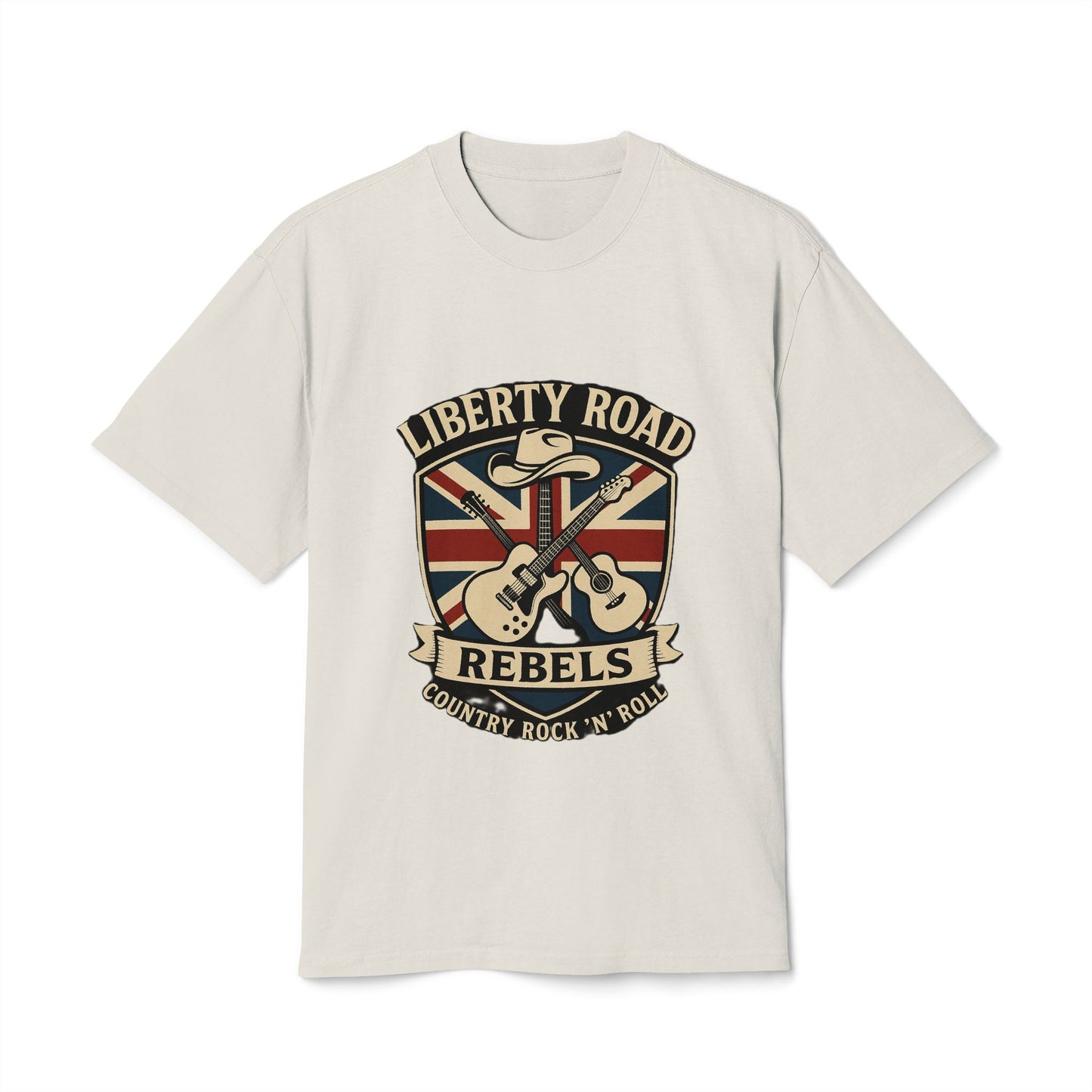 Liberty Road Rebels Britannia Tee Vintage Rock-Inspired Unisex Heavy T-Shirt