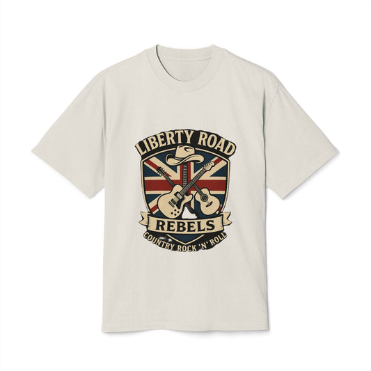 Liberty Road Rebels Britannia Tee Vintage Rock-Inspired Unisex Heavy T-Shirt