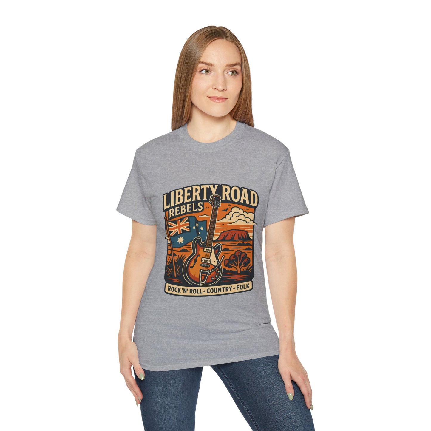Liberty Road Rebels Australiana Unisex Ultra Cotton Tee T-Shirt