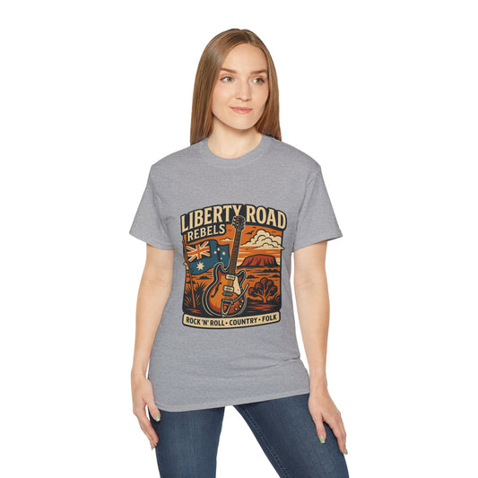 Liberty Road Rebels Australiana Unisex Ultra Cotton Tee T-Shirt