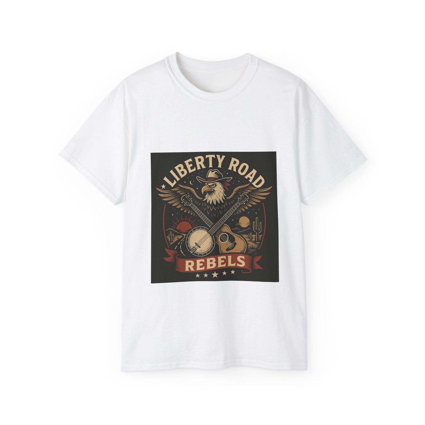 Liberty Road Rebels Vintage Americana Style Unisex Tee T-Shirt