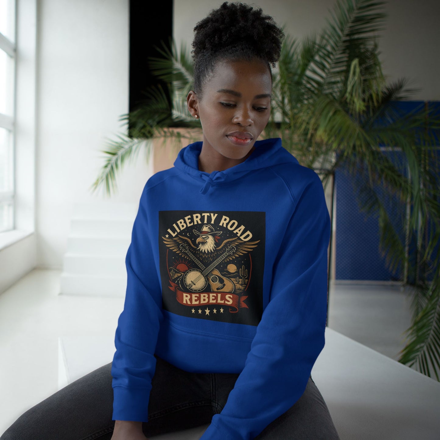 Liberty Road Rebels Vintage Americana Style Hoodie Unisex Sweatshirt
