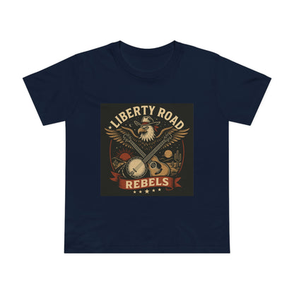 Liberty Road Rebels Vintage Americana Style Women's T-Shirt Tee
