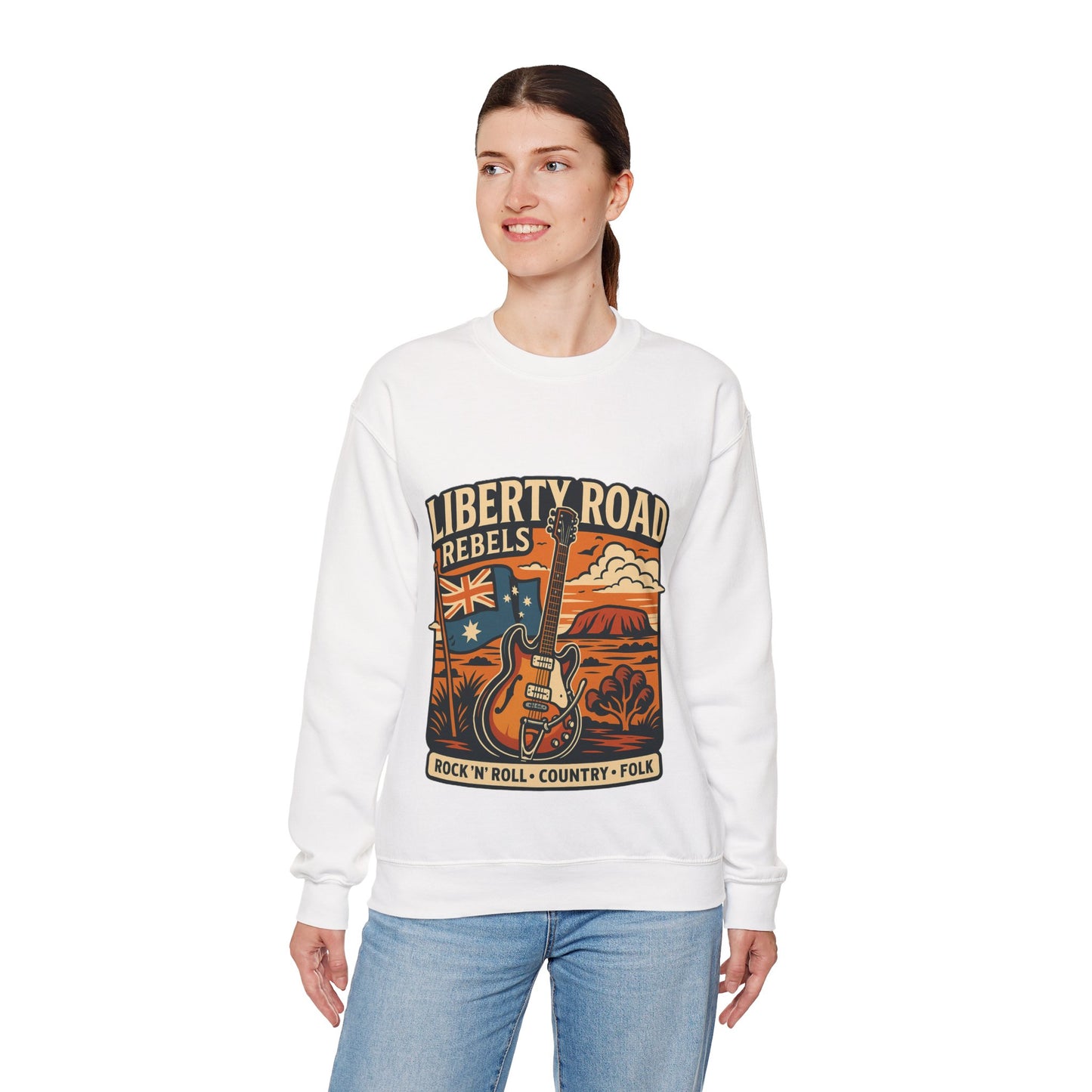 Liberty Road Rebels Australiana Cozy Crewneck Sweatshirt