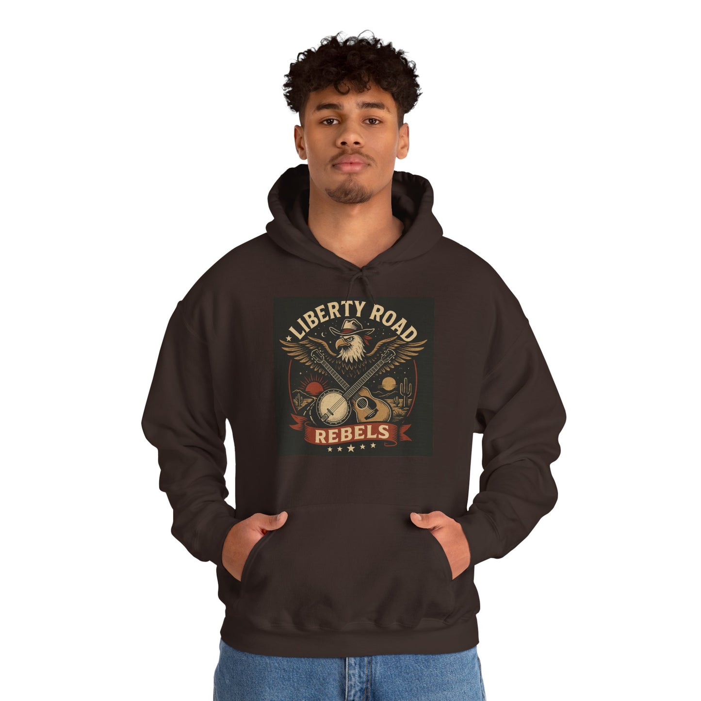 Liberty Road Rebels Vintage Americana Style Sweatshirt Unisex Hoodie
