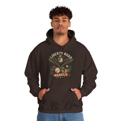 Liberty Road Rebels Vintage Americana Style Sweatshirt Unisex Hoodie