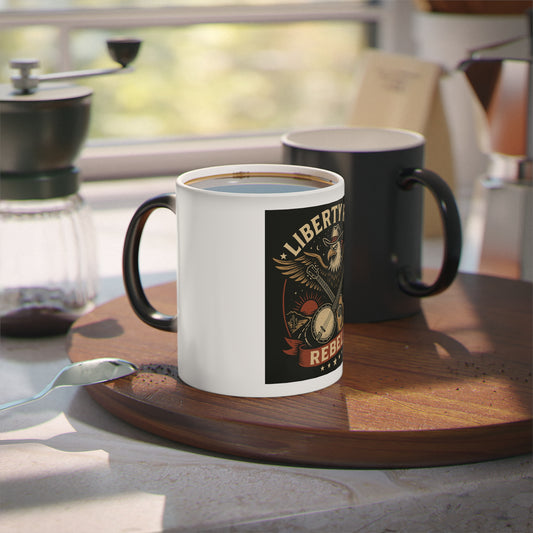 Liberty Road Rebels Vintage Americana Style Magic Color Changing Mug Coffee Cup