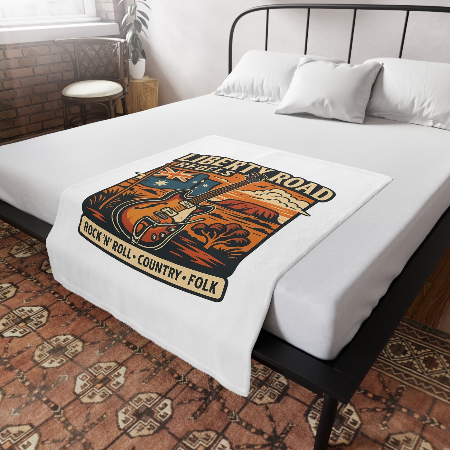 Liberty Road Rebels Australian Fleece Cozy Throw Blanket