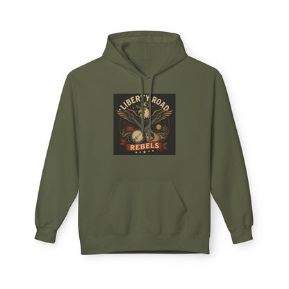 Liberty Road Rebels Vintage Americana Style Soft Fleece Hoodie