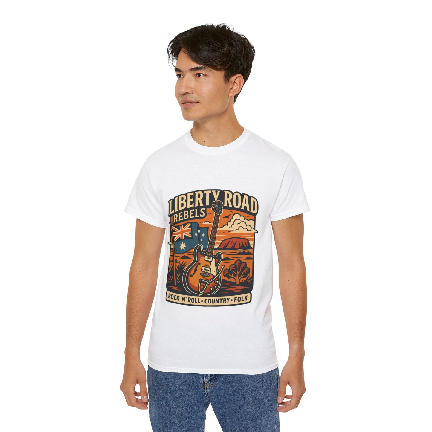 Liberty Road Rebels Australiana Unisex Ultra Cotton Tee T-Shirt