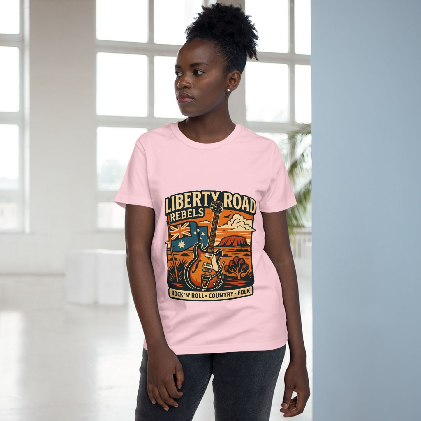 Liberty Road Rebels Vintage Australiana Rock 'n' Roll Tee T-Shirt