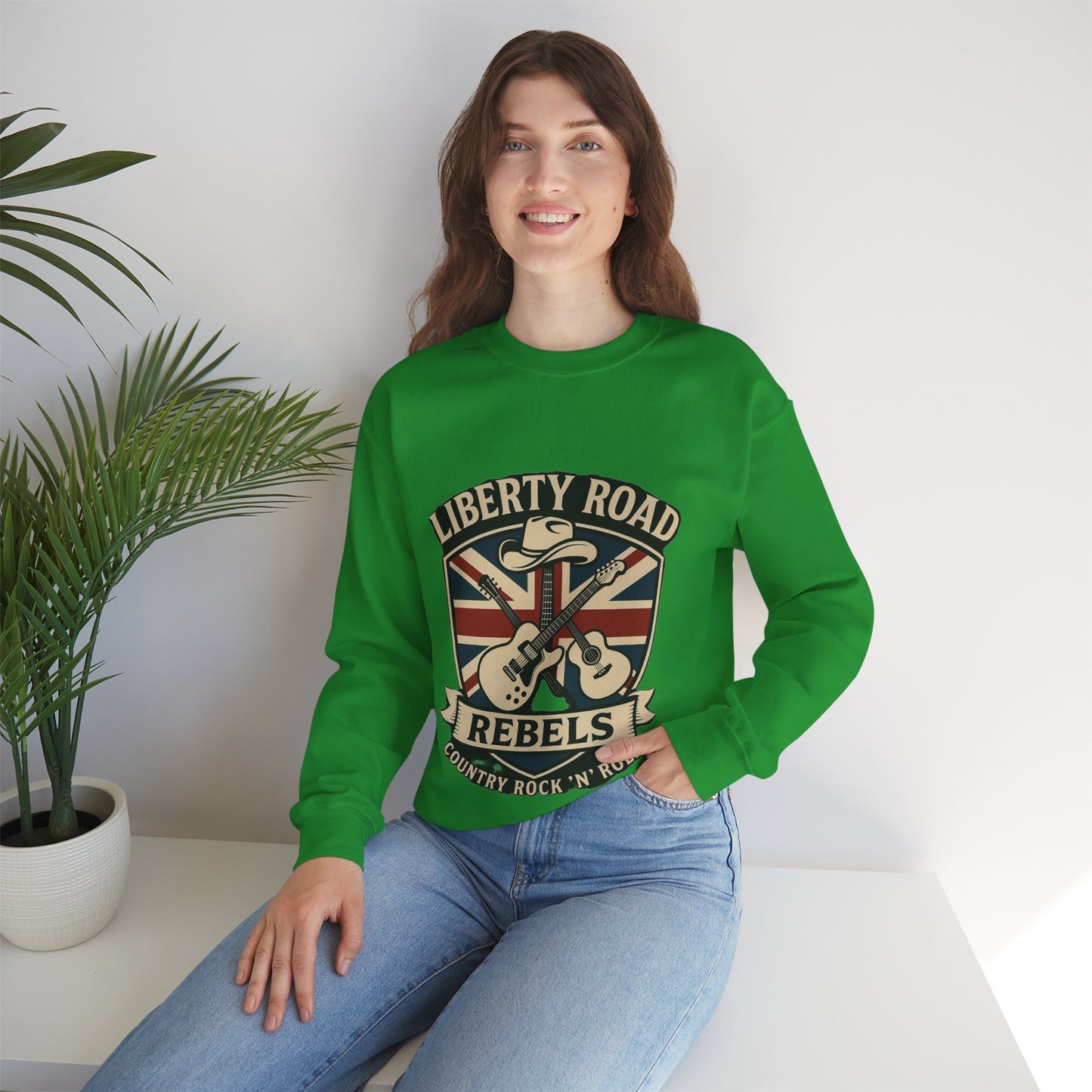 Liberty Road Rebels Britannia Sweatshirt Unisex Crewneck Longsleeve T-Shirt