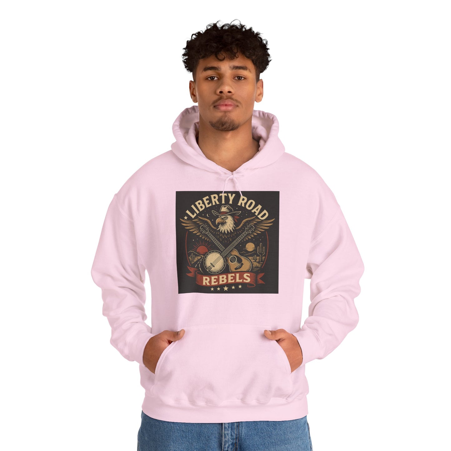 Liberty Road Rebels Vintage Americana Style Sweatshirt Unisex Hoodie