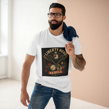 Liberty Road Rebels Vintage Americana Style Tee T-Shirt