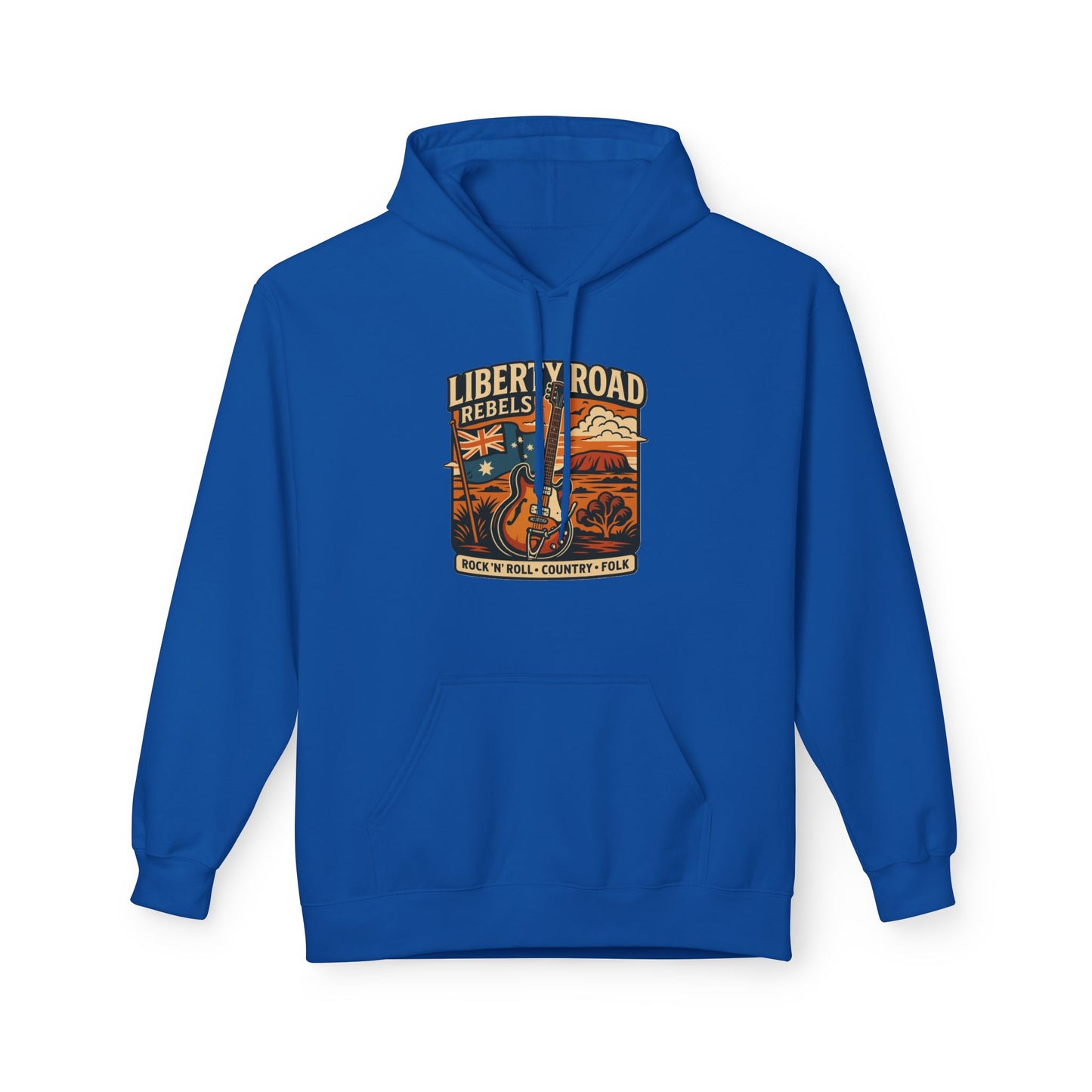 Liberty Road Rebels Vintage-Inspired Australiana Hoodie Cozy Sweatshirt