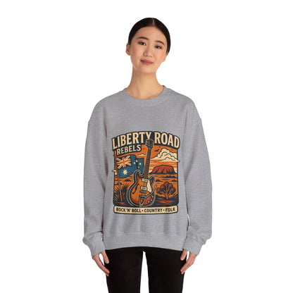 Liberty Road Rebels Australiana Cozy Crewneck Sweatshirt