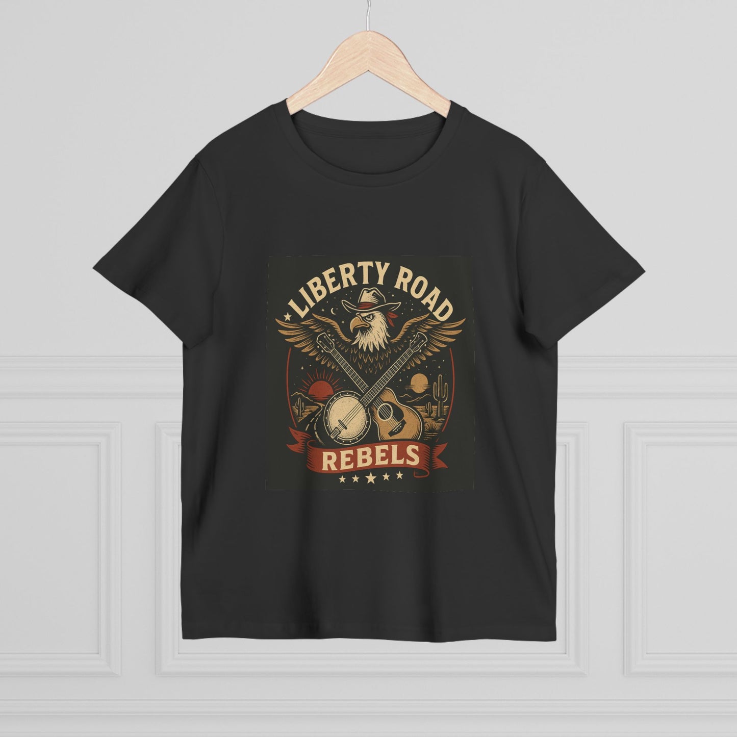 Liberty Road Rebels Vintage Americana Style Women's T-Shirt Tee