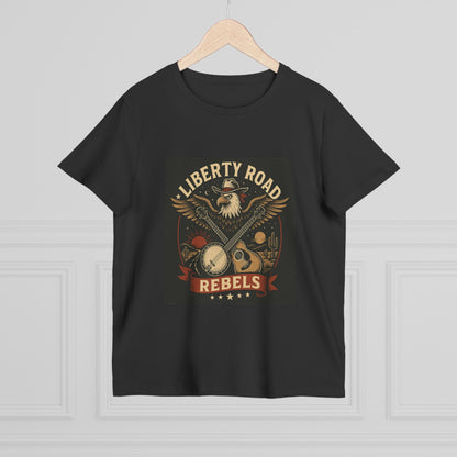 Liberty Road Rebels Vintage Americana Style Women's T-Shirt Tee