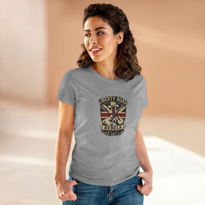 Liberty Road Rebels Britannia Women's Tee Vintage Style Cotton T-Shirt