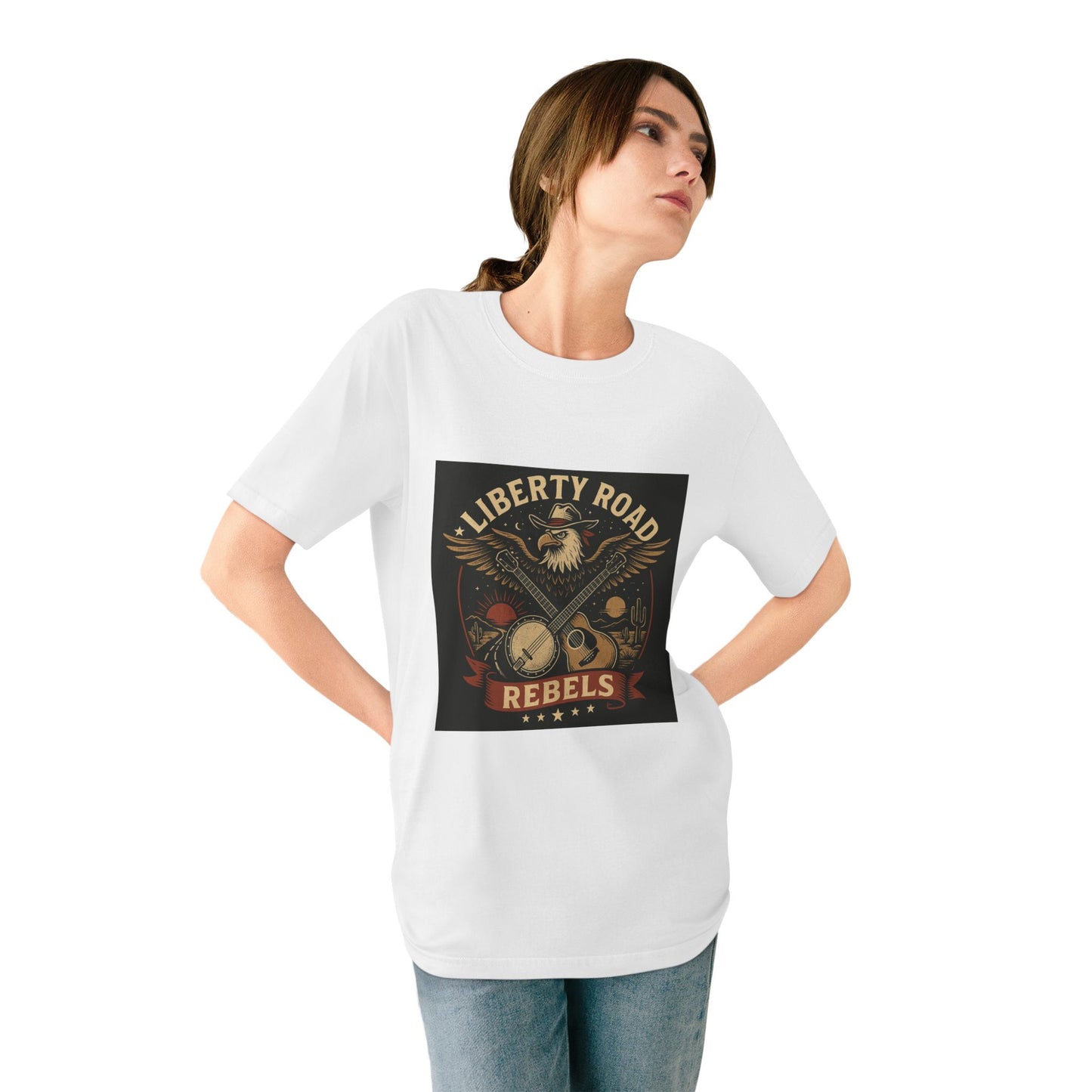 Liberty Road Rebels Vintage Americana Style T-Shirt