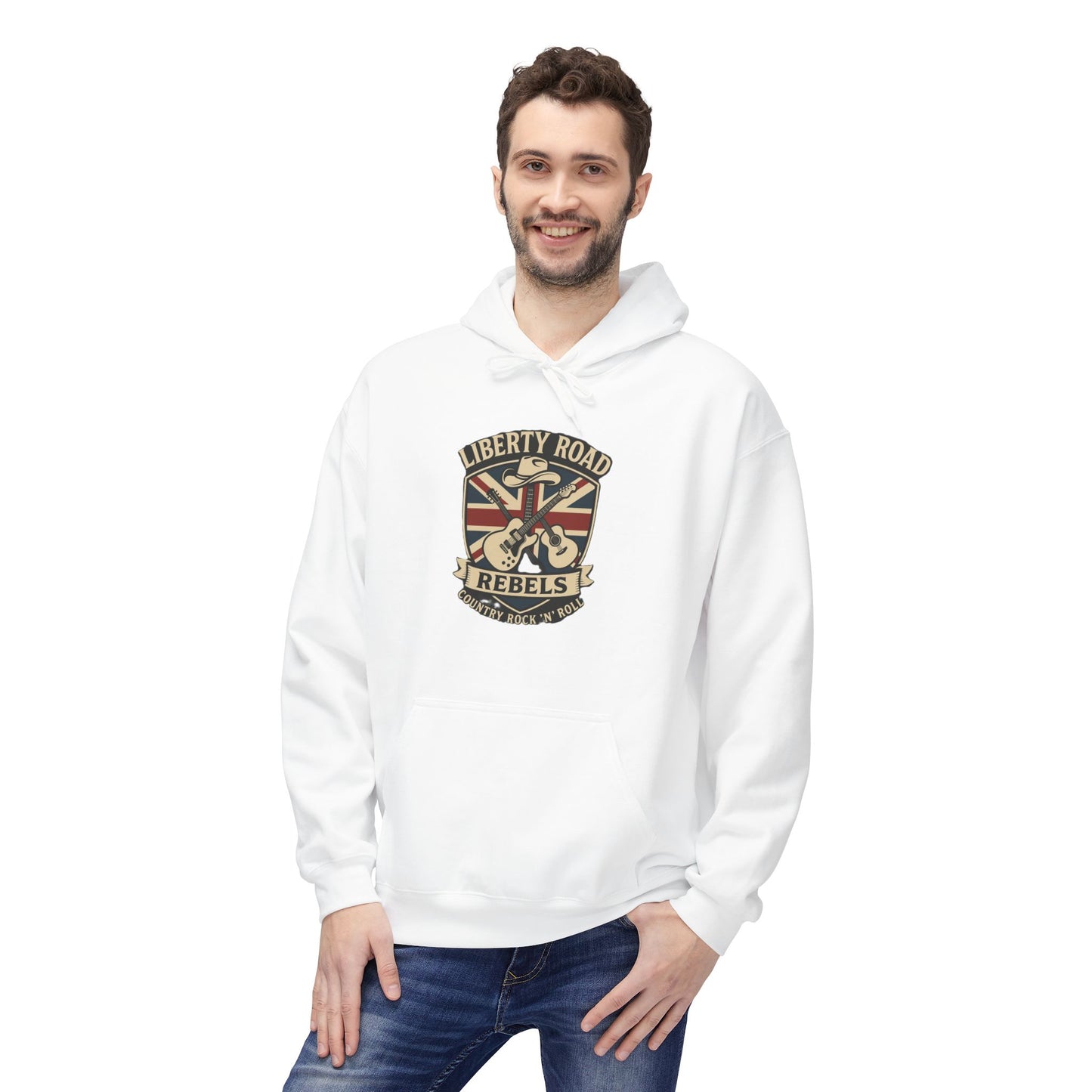Liberty Road Rebels Britannia Fleece Hoodie Unisex Sweatshirt