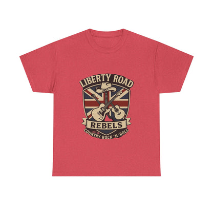 Liberty Road Rebels Britannia Rock 'n' Roll Rebels Tee Unisex Heavy Cotton T-Shirt