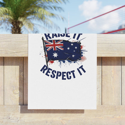 Raise It Respect it Australian Pride Beach Towels