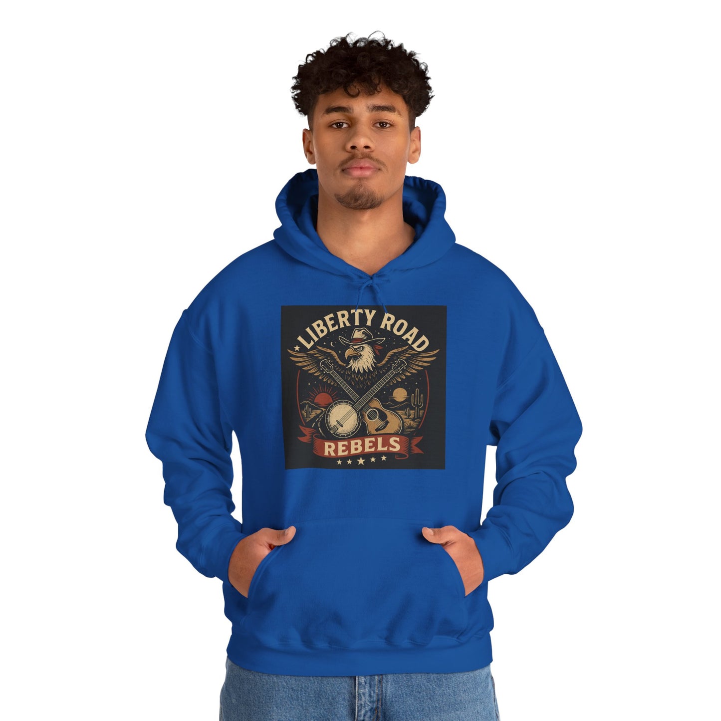 Liberty Road Rebels Vintage Americana Style Sweatshirt Unisex Hoodie