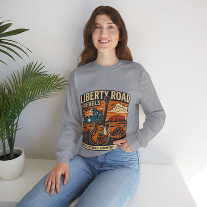 Liberty Road Rebels Australiana Cozy Crewneck Sweatshirt