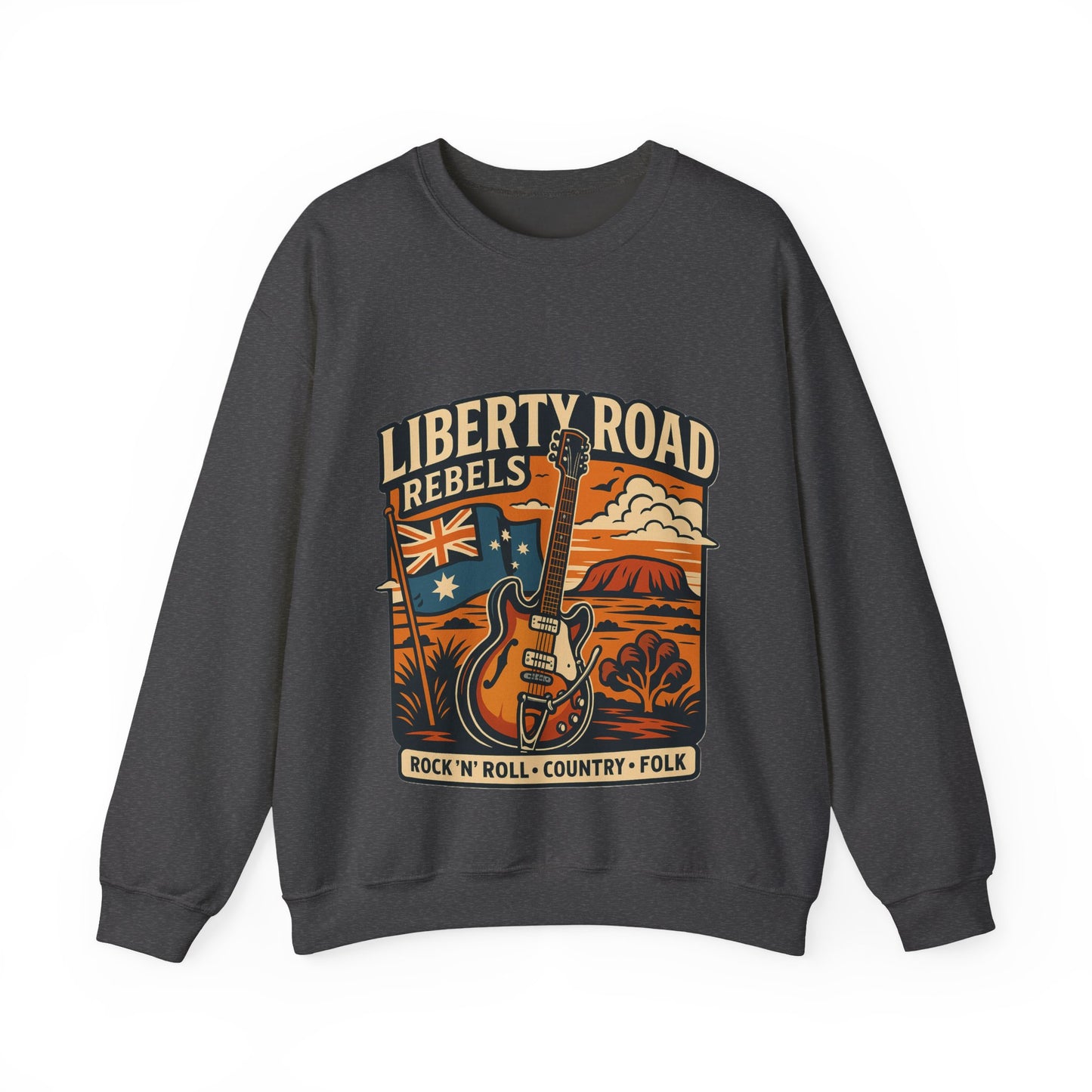Liberty Road Rebels Australiana Cozy Crewneck Sweatshirt