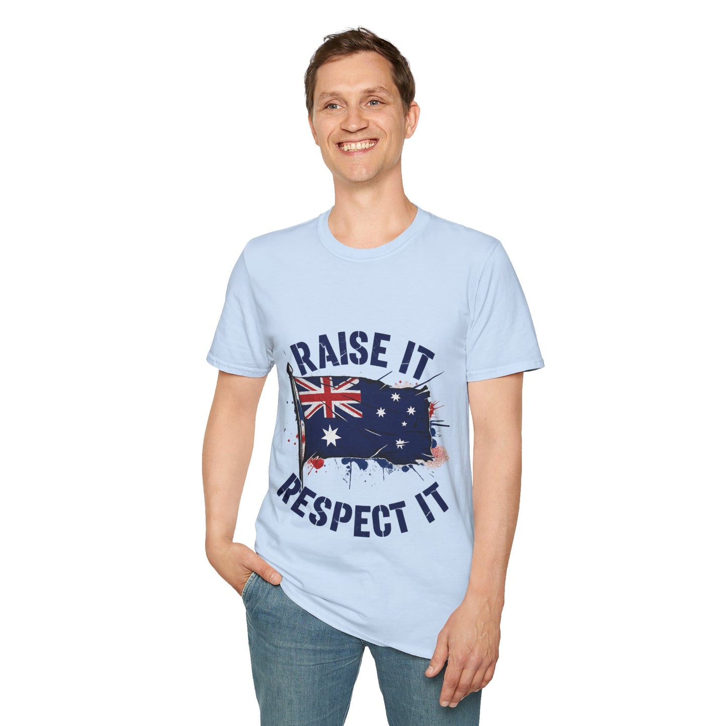 Raise It Respect It Australia Flag Unisex T-Shirt Tee